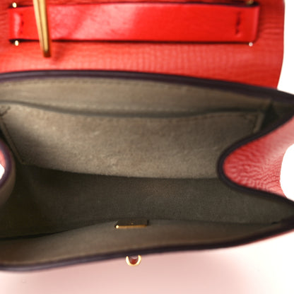 Chloe Grained Calfskin Lambskin Mini Drew Shoulder Bag Coral Pop 5 of 10