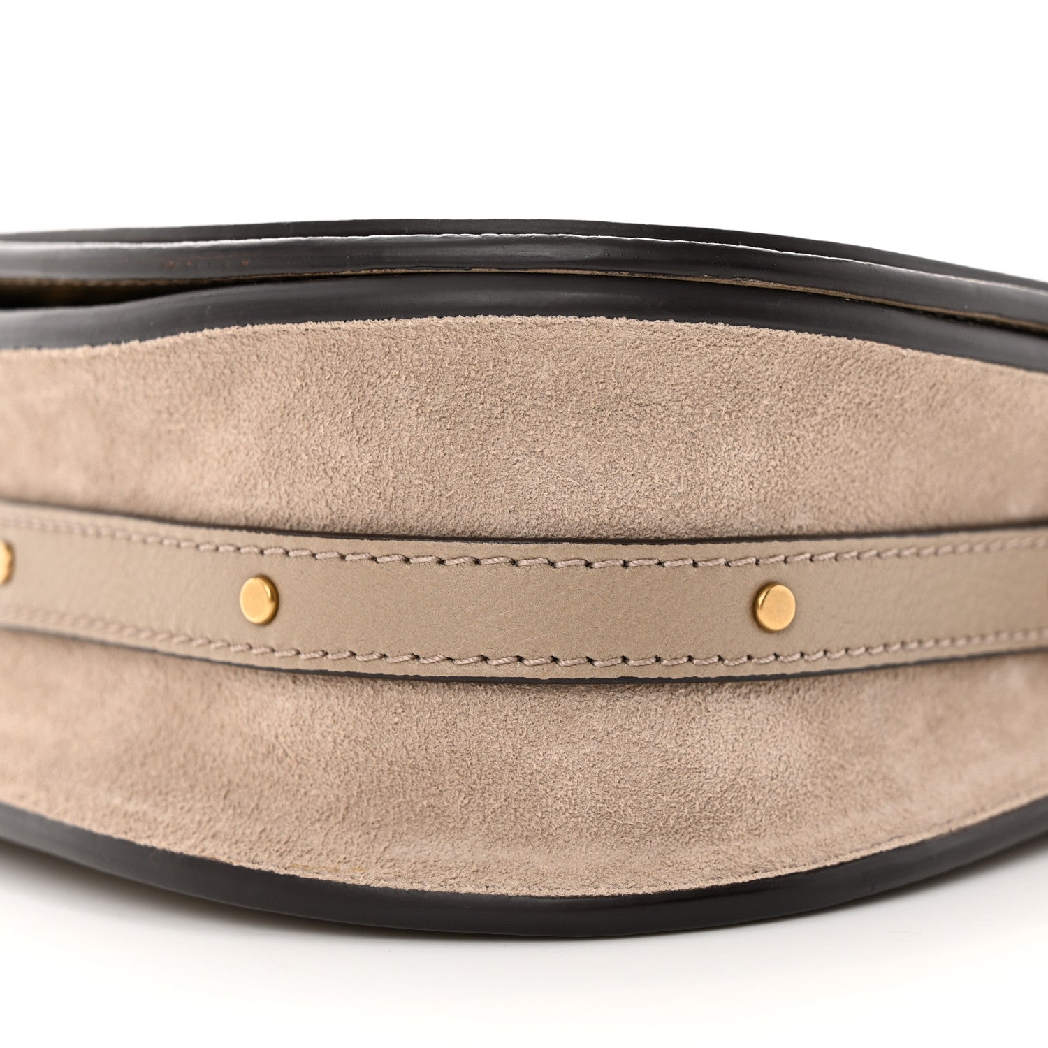 Chloe Calfskin Suede Small Nile Bracelet Bag Motty Grey 11 of 14