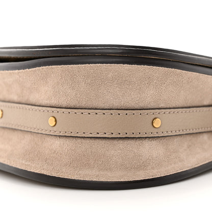 Chloe Calfskin Suede Small Nile Bracelet Bag Motty Grey 11 of 14