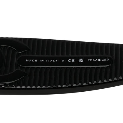Chanel Square Polarized CC Sunglasses 5494-A Black 6 of 8