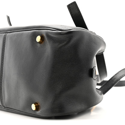 Versace Lambskin Tag Bowling Bag Black 10 of 15