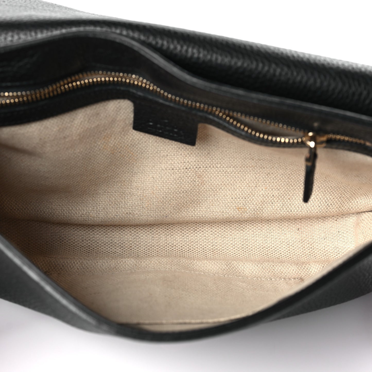 Pebbled Calfskin Medium Soho Flap Crossbody Black
