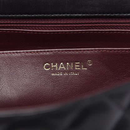 Chanel Lambskin Quilted Maxi Single Flap Black 6 of 12