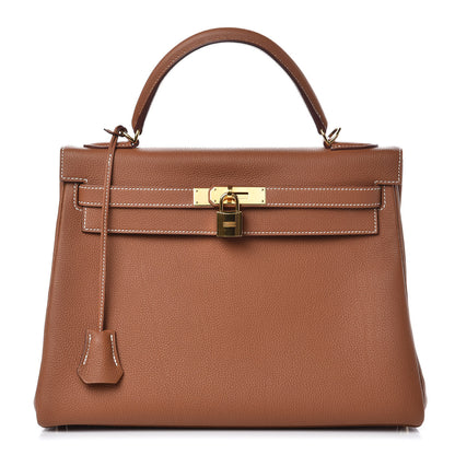 Hermes Togo Kelly Retourne 32 Gold 1 of 30