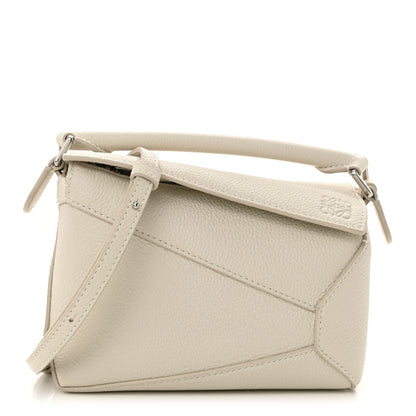 Loewe Calfskin Mini Puzzle Edge Bag Soft White 1 of 10