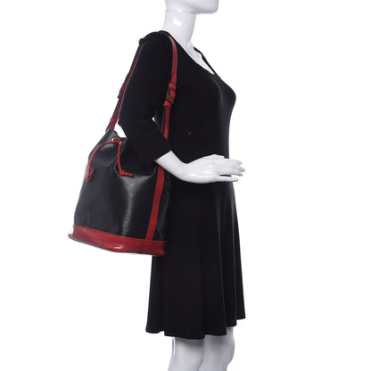 Louis Vuitton Epi Bi-Color Noe Castillan Red Black 2 of 13