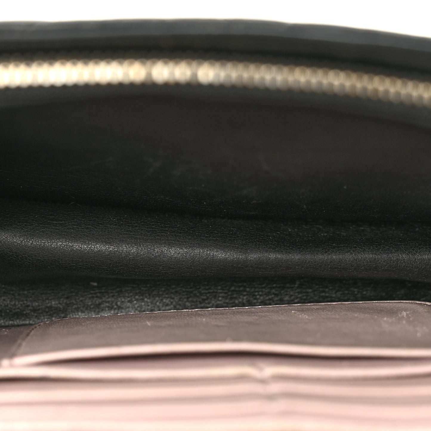 Lambskin Cannage Miss Dior Promenade Pouch Black