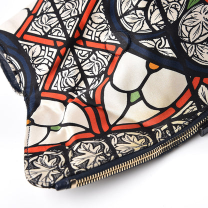 Alexander McQueen Silk Stained Glass De Manta Clutch White 9 of 12
