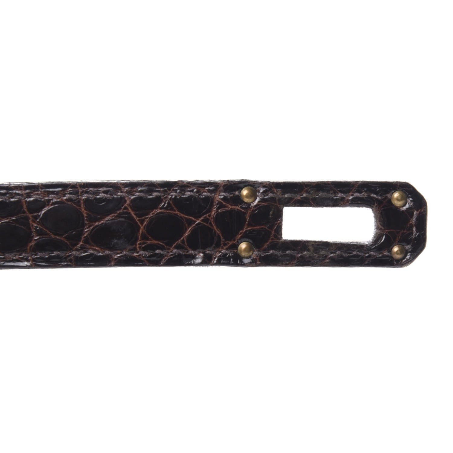 Hermes Matte Alligator Kelly Longue Wallet Chocolate 13 of 13