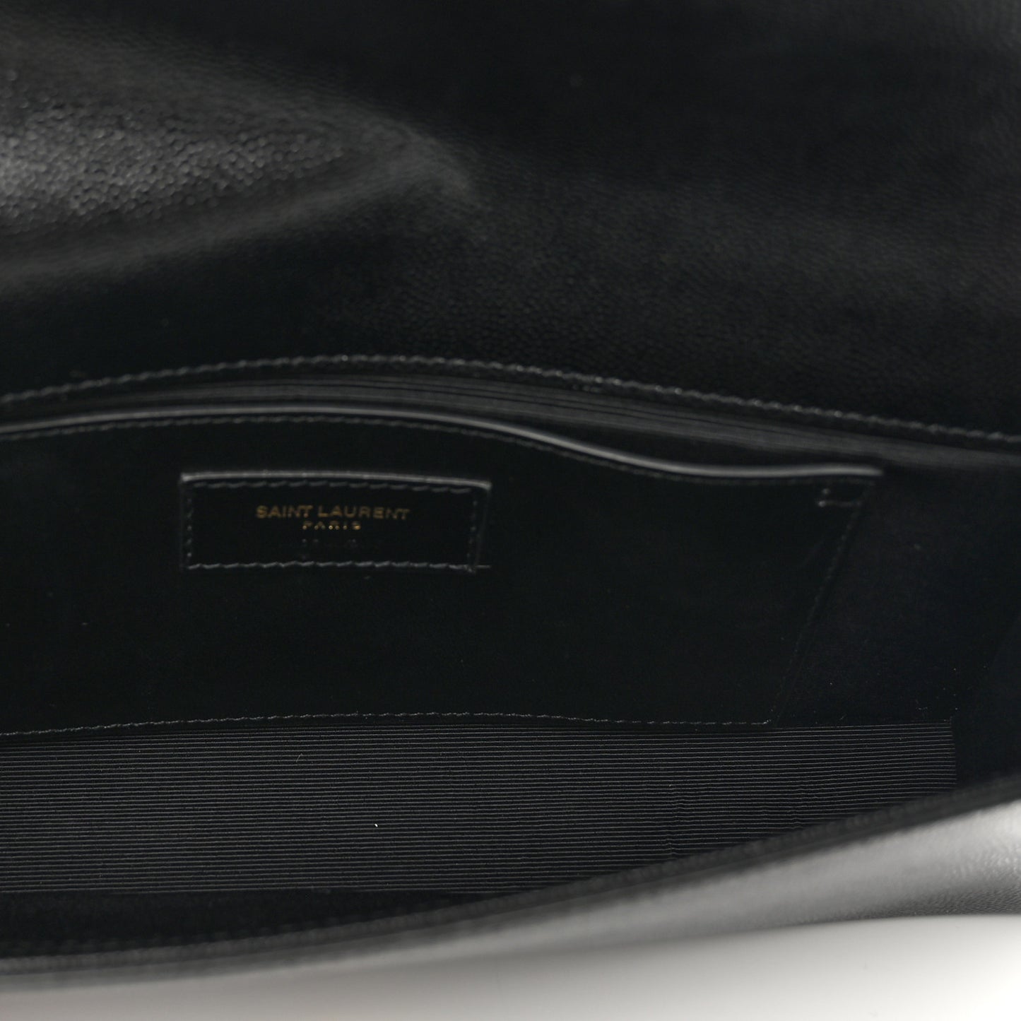 Grain De Poudre Monogram Cassandre Clutch Black