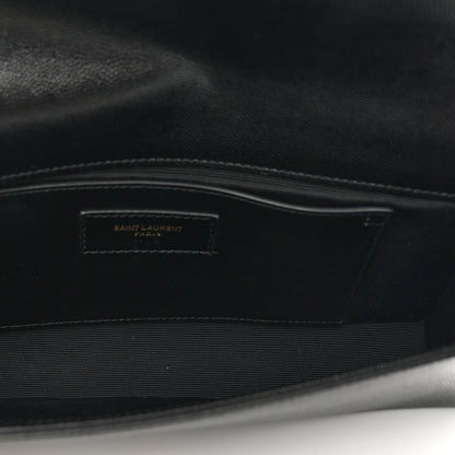 Saint Laurent Grain De Poudre Monogram Cassandre Clutch Black 5 of 9