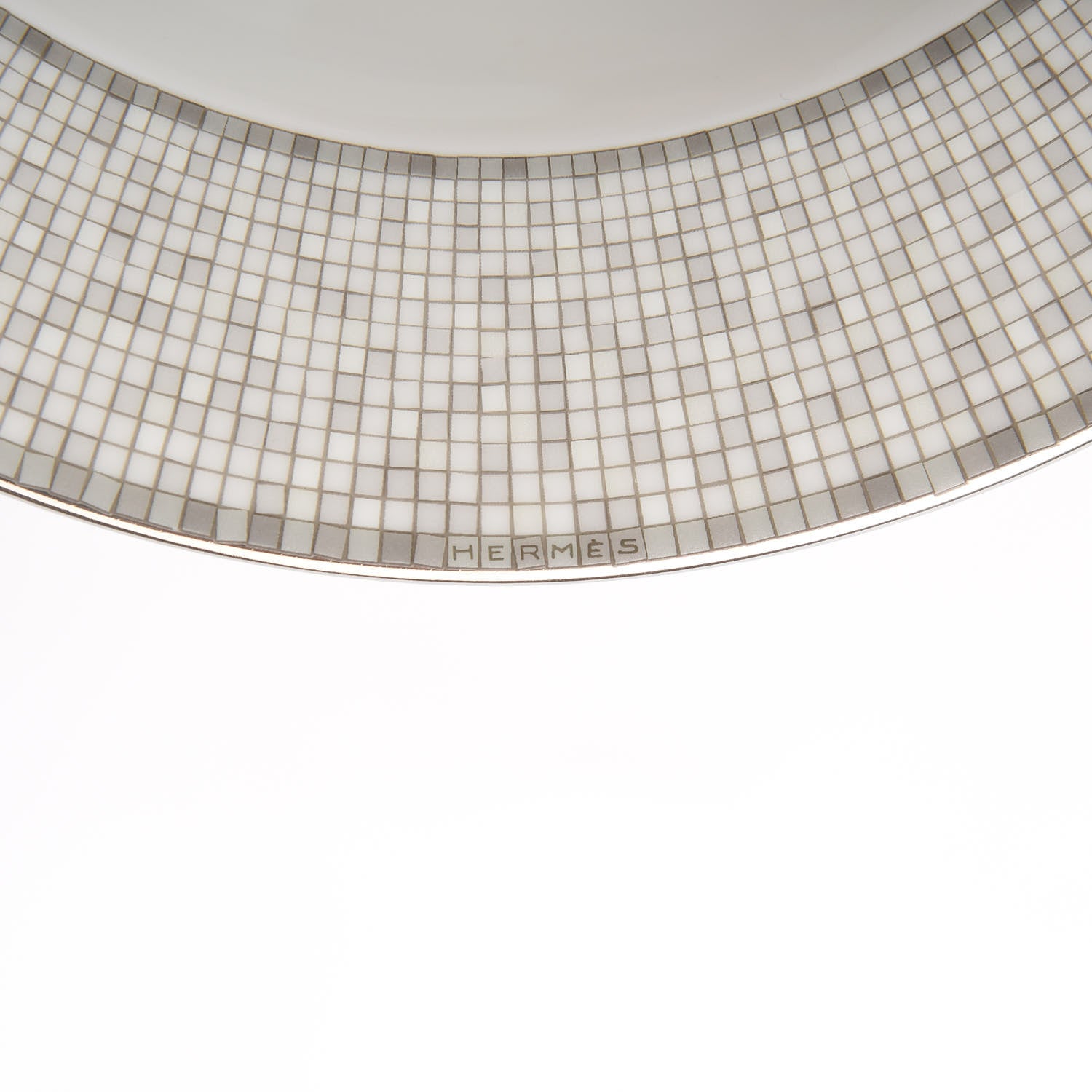 Hermes Porcelain Mosaique Au 24 Platine Soup Bowl Set of 2 5 of 7