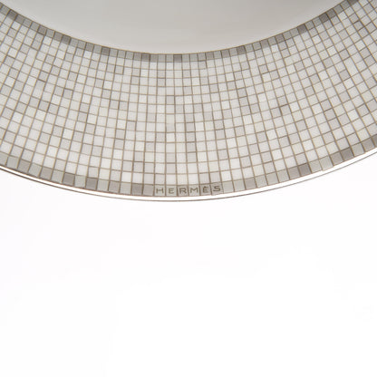 Hermes Porcelain Mosaique Au 24 Platine Soup Bowl Set of 2 5 of 7
