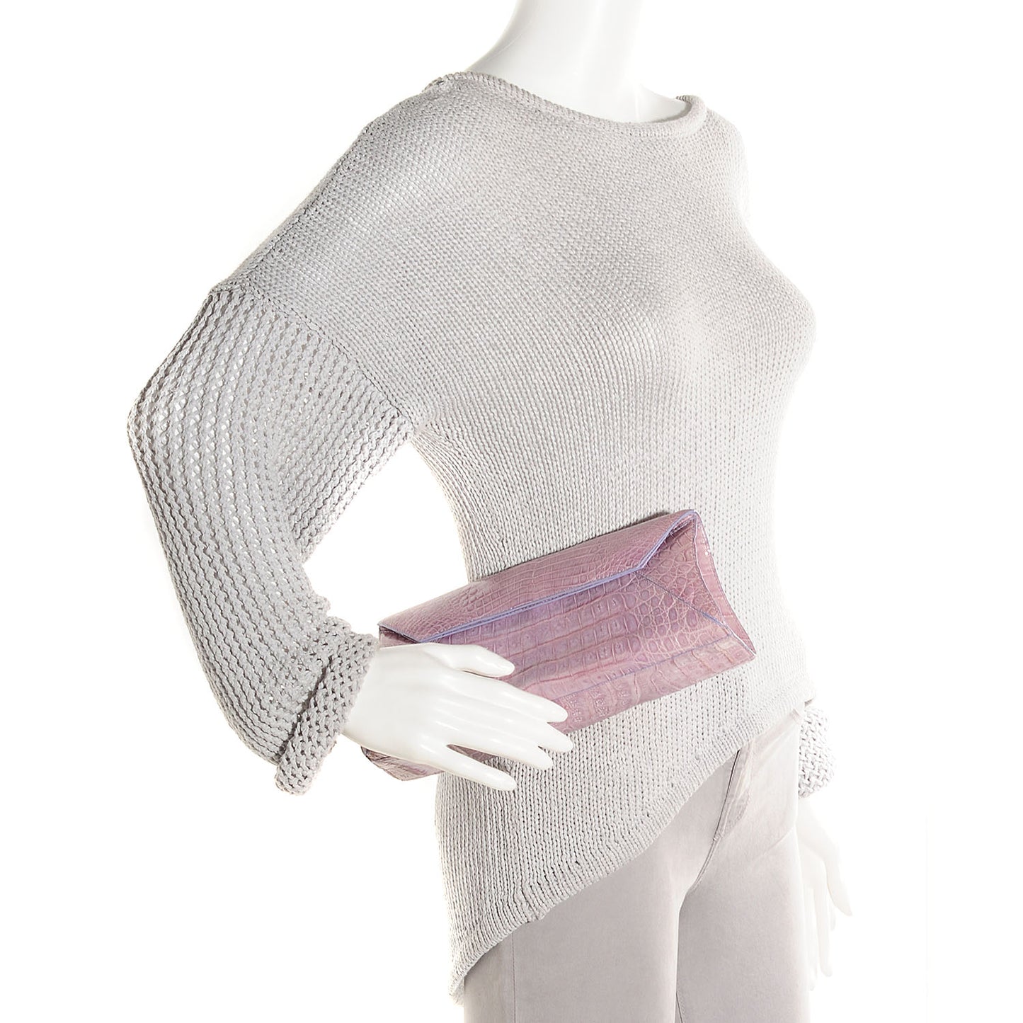 Crocodile Envelope Clutch