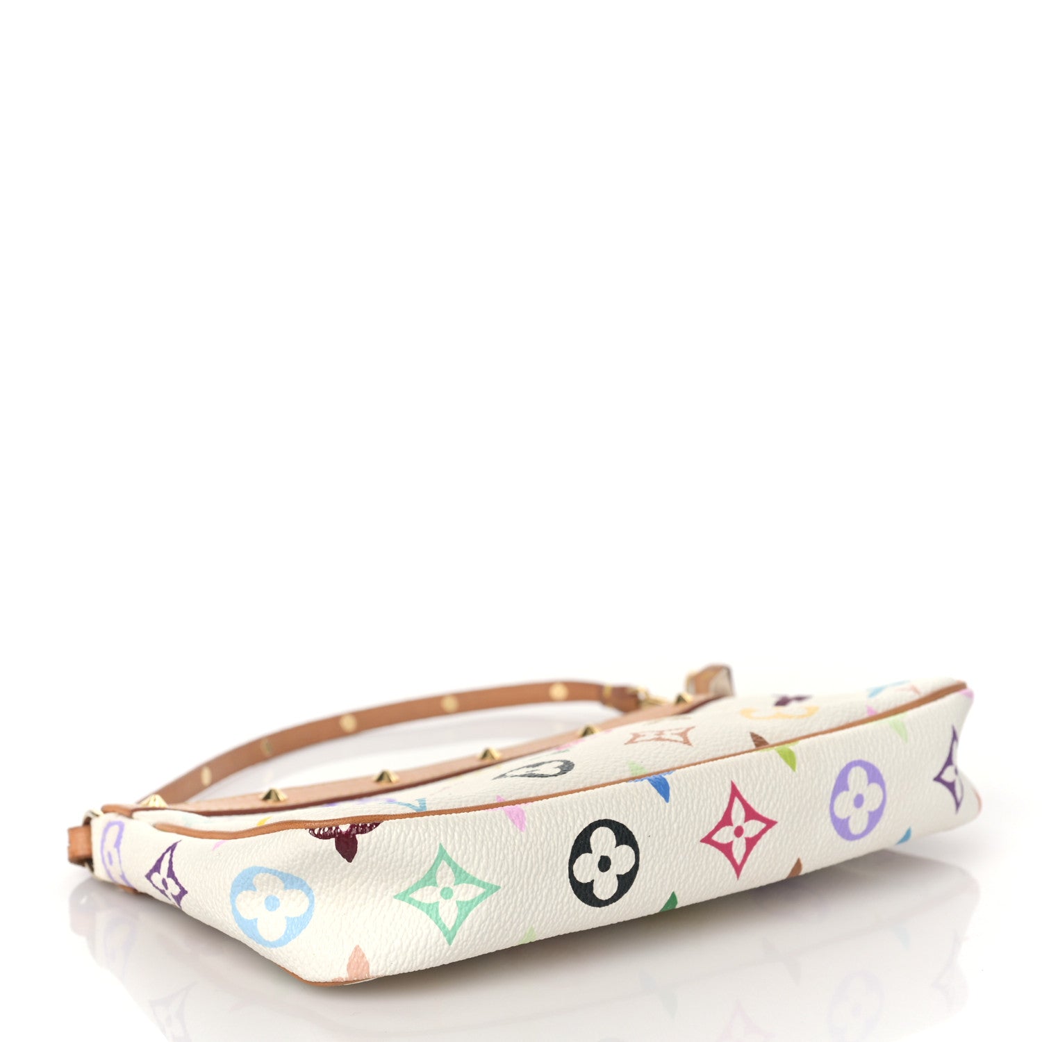 Louis Vuitton Monogram Multicolor Pochette Accessories White 4 of 9