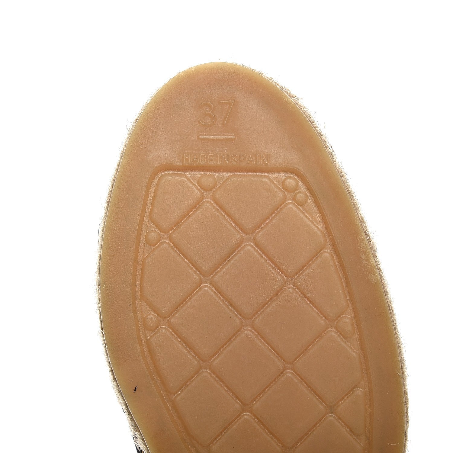 Chanel Suede Pearl CC Espadrilles 37 Black 8 of 8