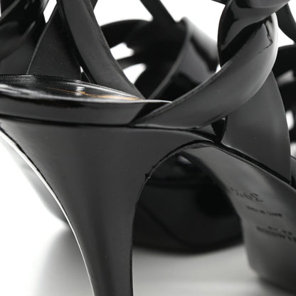 Saint Laurent Patent Tribute 75 Platform Sandals 39.5 Black 7 of 11