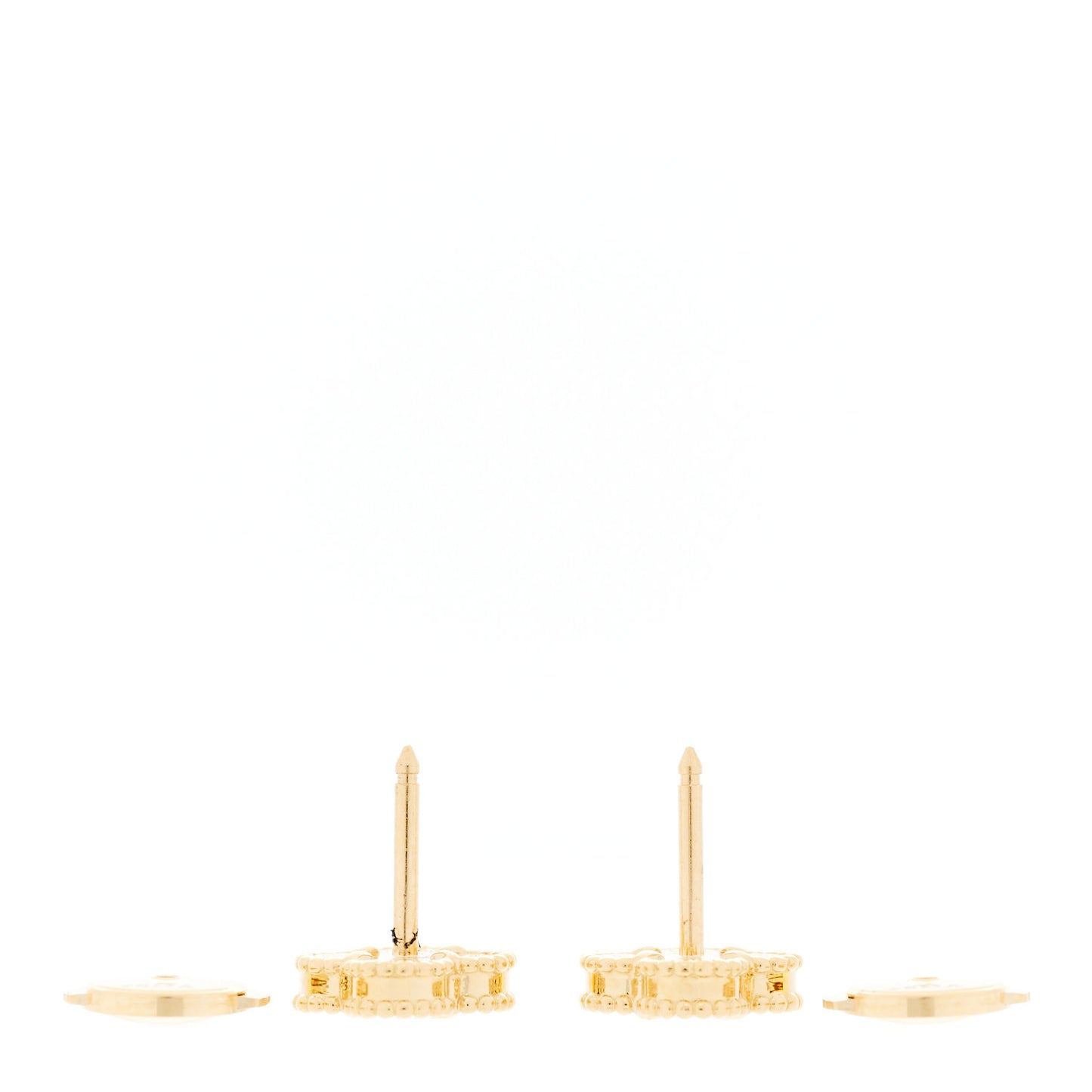 18K Yellow Gold Black Onyx Sweet Alhambra Earrings