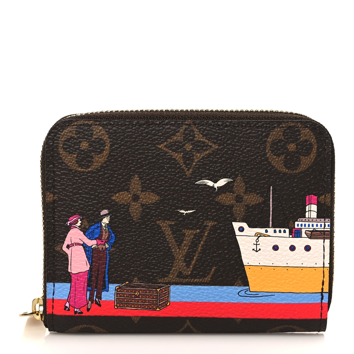 Monogram 2016 Christmas Animation Zippy Coin Purse