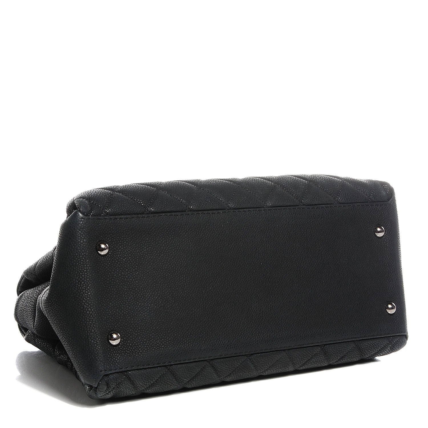 Chanel Iridescent Caviar Quilted Lady Pearly Tote Black 4 of 7