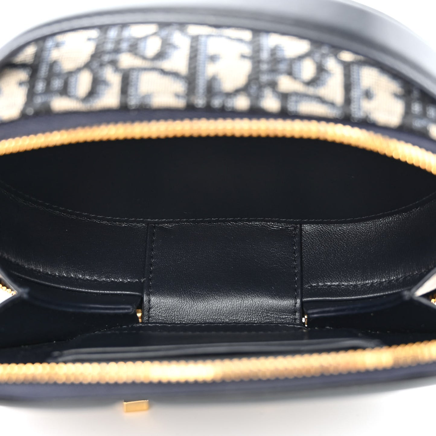 Oblique CD Signature Oval Crossbody Camera Bag Blue Multicolor