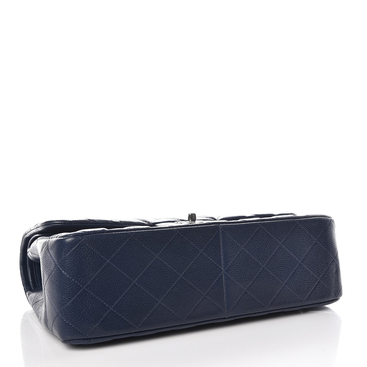 Chanel Caviar Quilted Jumbo Double Flap Navy 6 of 14
