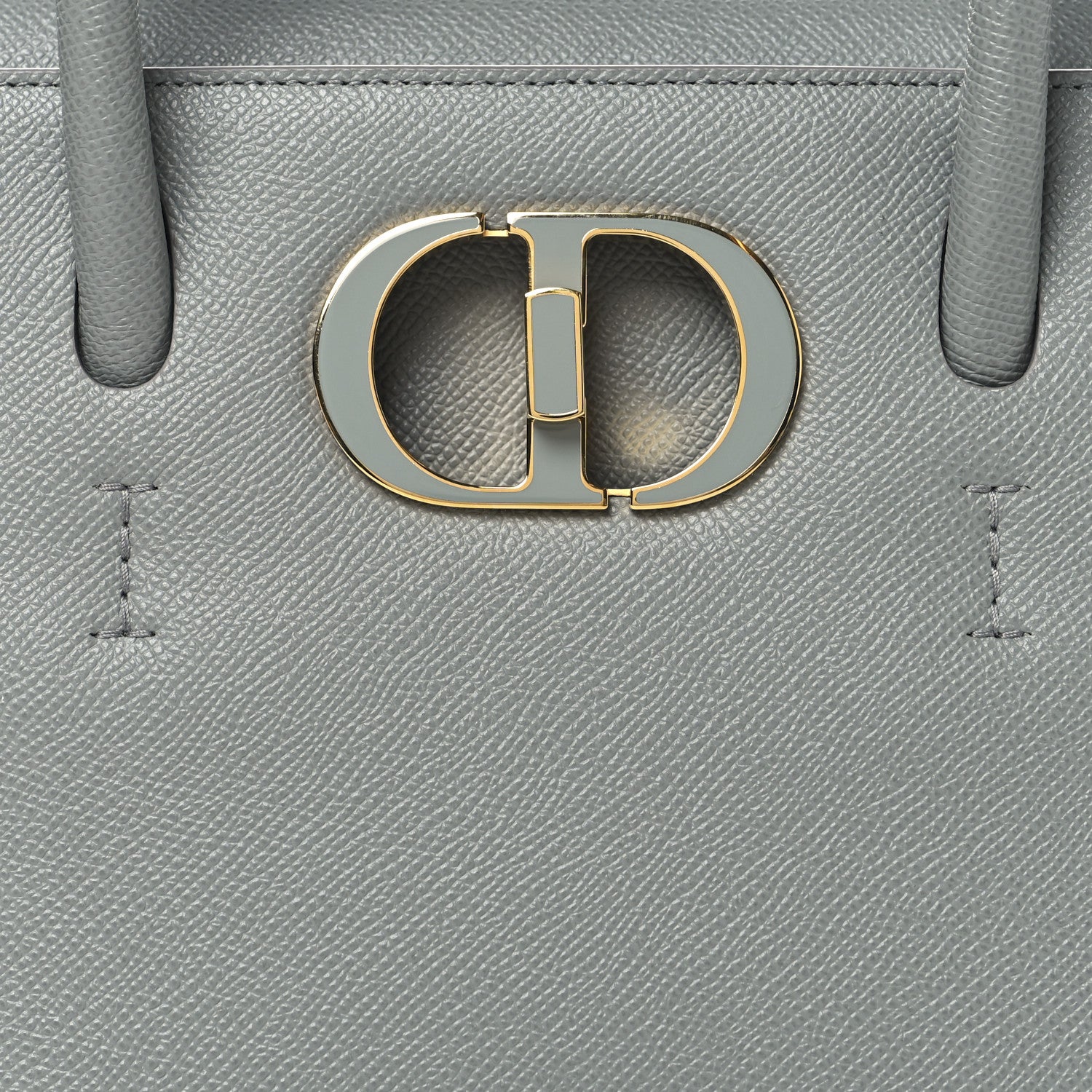 Christian Dior Grained Calfskin Medium St. Honore Tote Cloud Blue 7 of 9