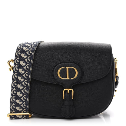 Christian Dior Grained Calfskin Large Bobby Flap Black 1 of 9