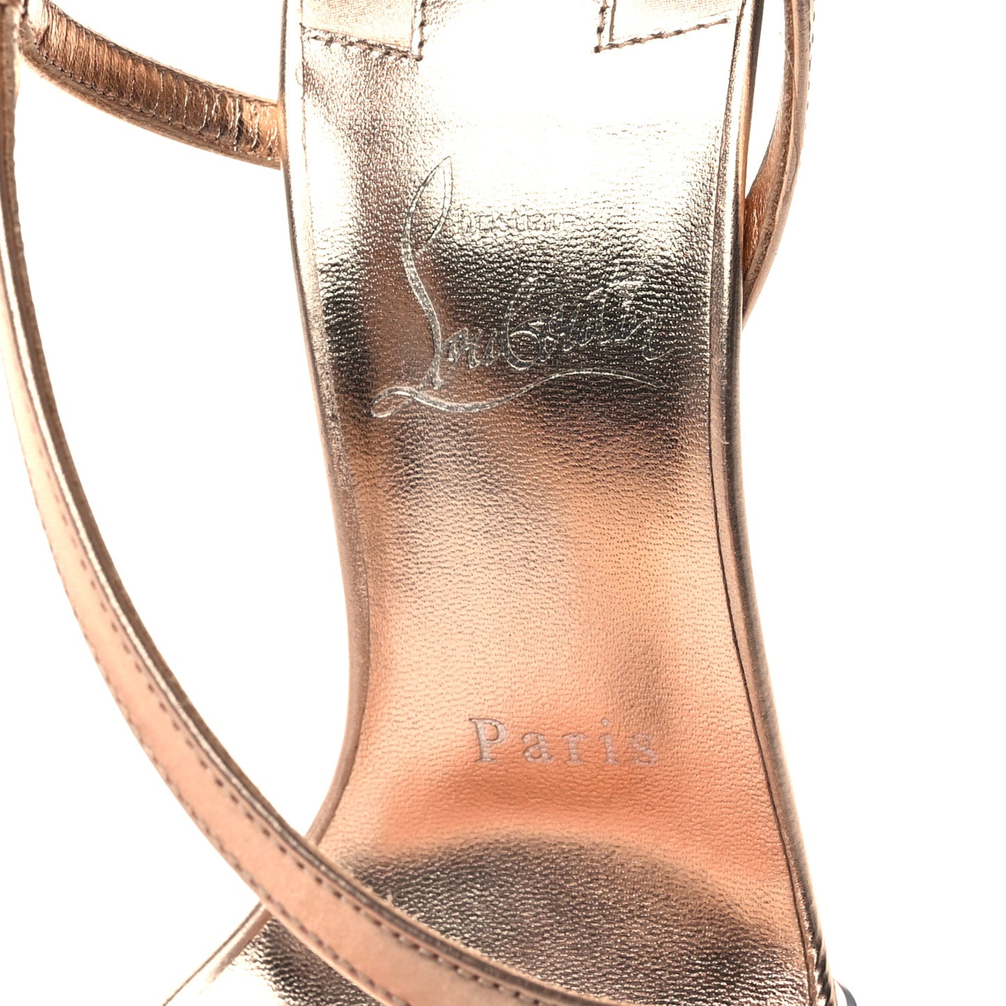 Kid Laminato Satin PVC Rosalie 100 Sandals 37.5 Leche