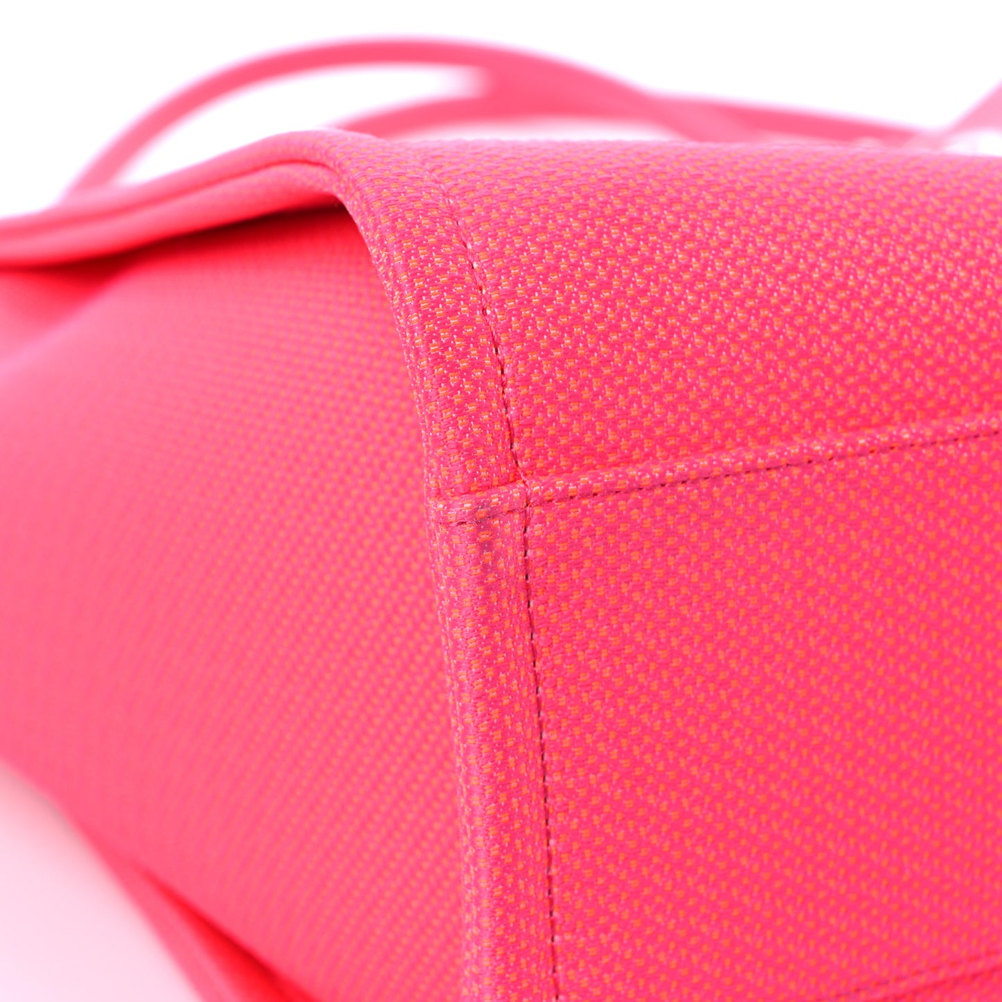Mixed Fibers Small Deauville Tote Pink Orange