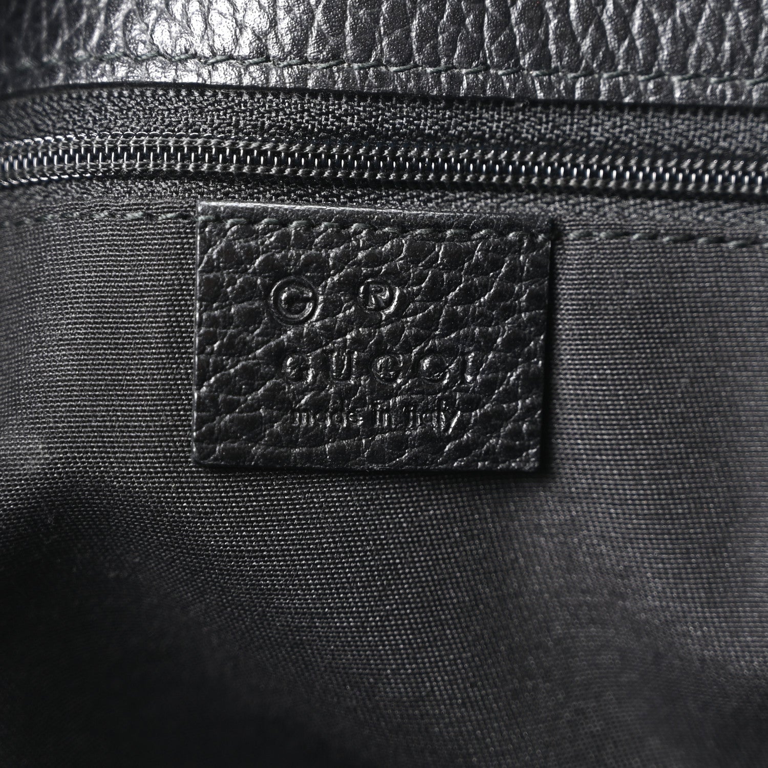 Gucci Calfskin Large Gifford Braided Handle Tote Black 6 of 10
