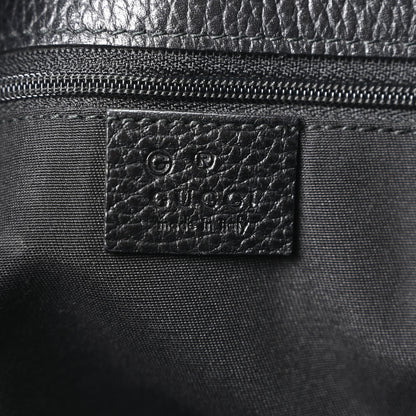 Gucci Calfskin Large Gifford Braided Handle Tote Black 6 of 10