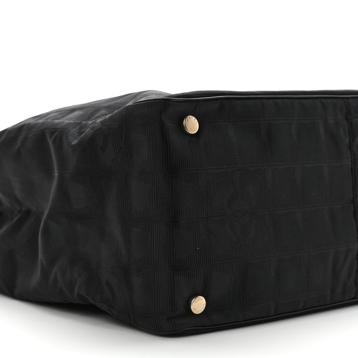 Nylon Large Travel Tote Black