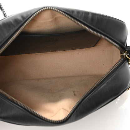 Gucci Calfskin Matelasse Small GG Marmont Chain Shoulder Bag Black 5 of 13