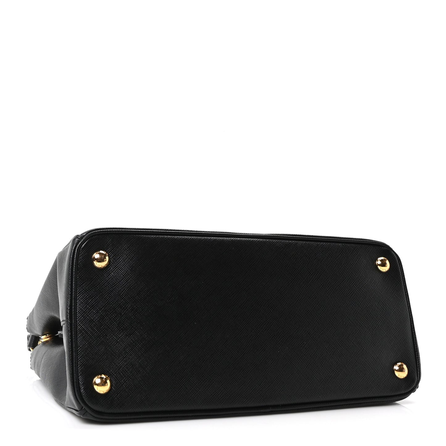 Saffiano Small Galleria Double Zip Tote Black