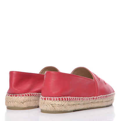 Chanel Lambskin CC Espadrilles 39 Red 4 of 11