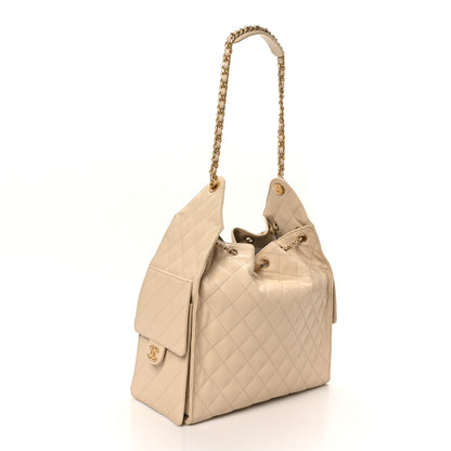 Chanel Caviar Quilted Medium Chanel 25 Handbag Beige 4 of 11