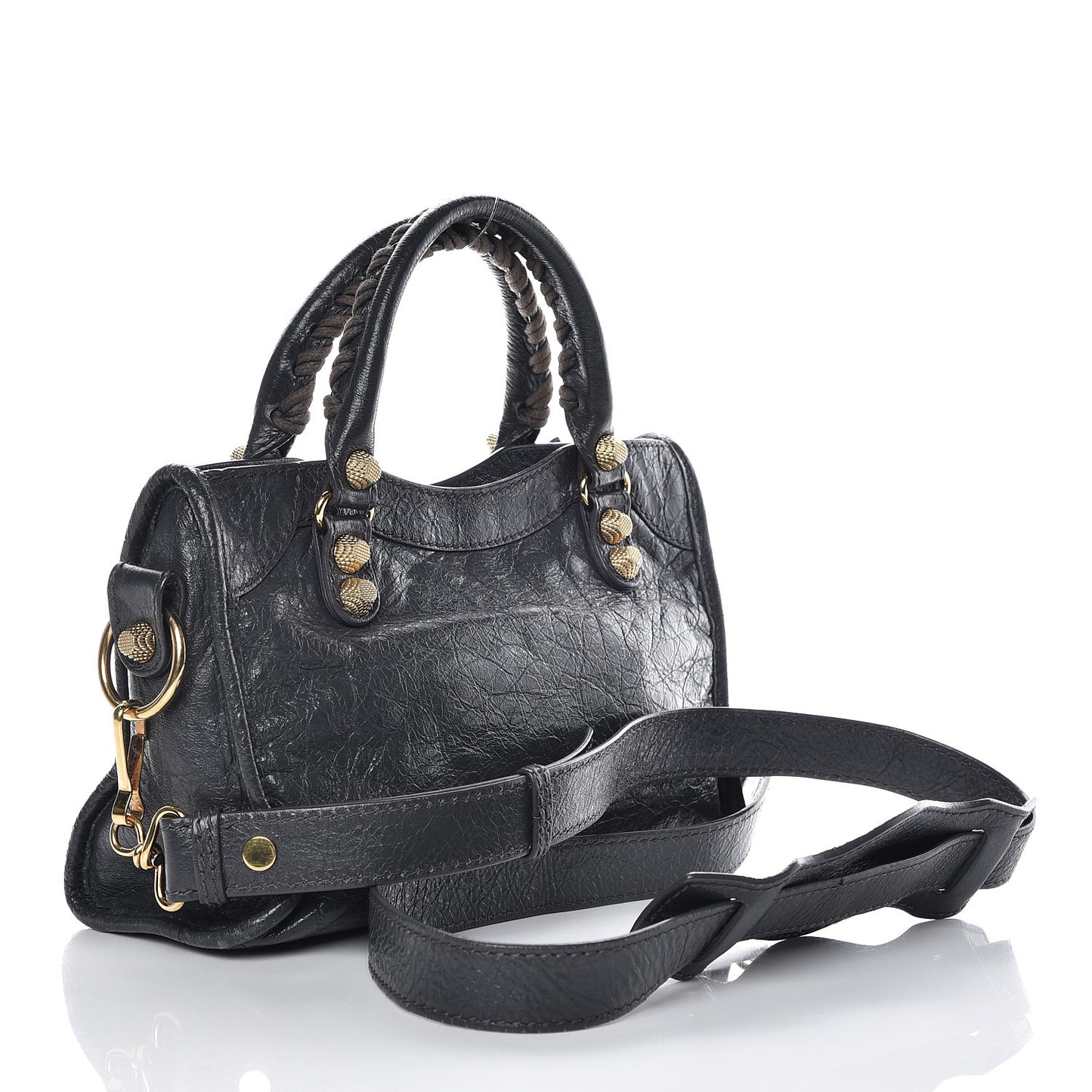 Agneau Giant 12 Gold Hardware Mini City Gris Fossile