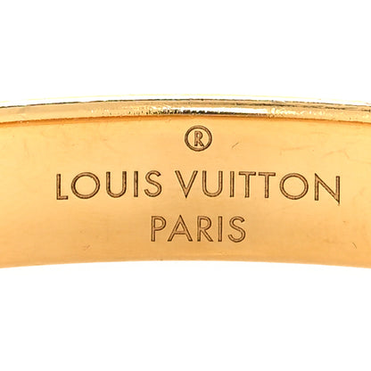 Louis Vuitton Brass Monogram Nanogram Cuff M Gold 5 of 7