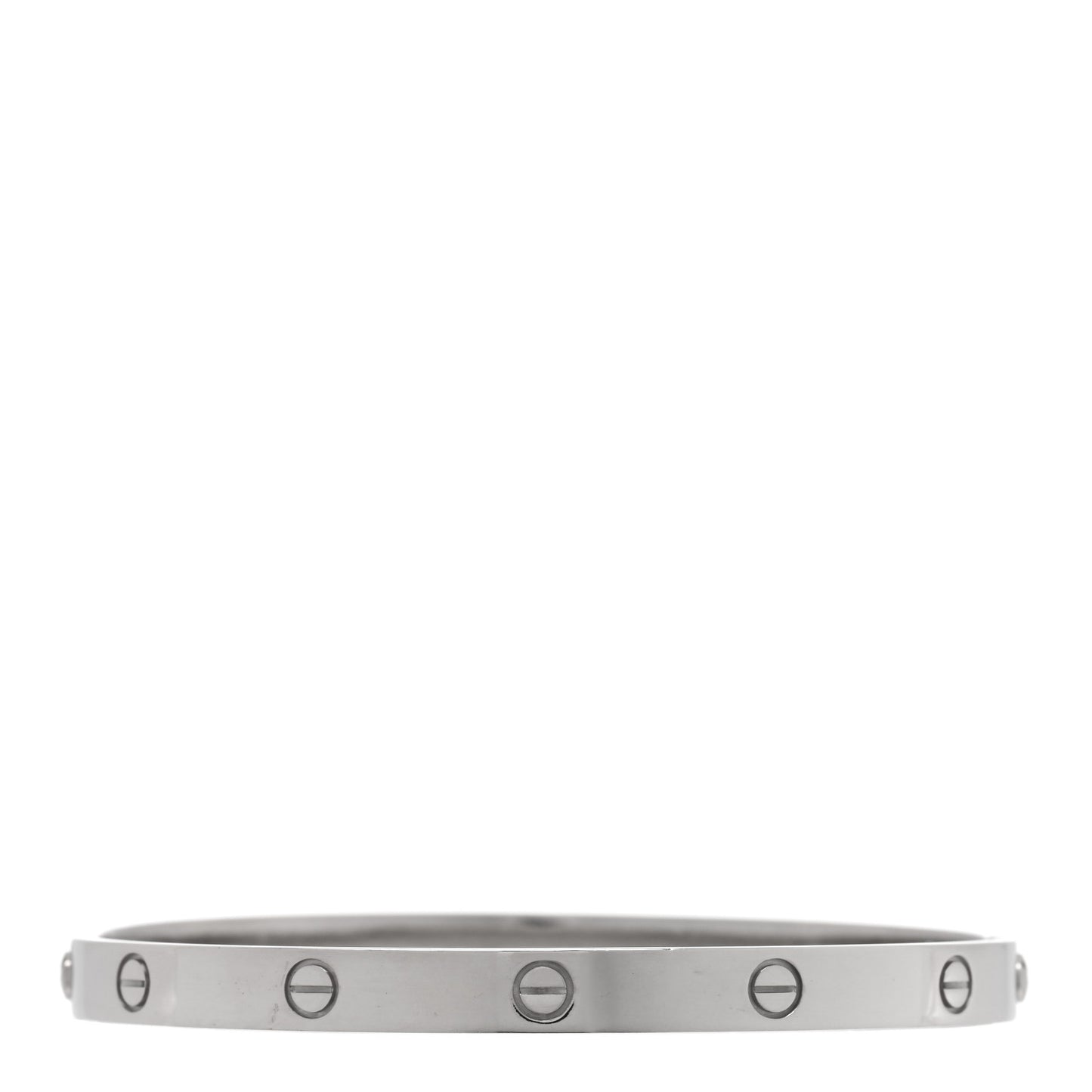 18K White Gold LOVE Bracelet 21