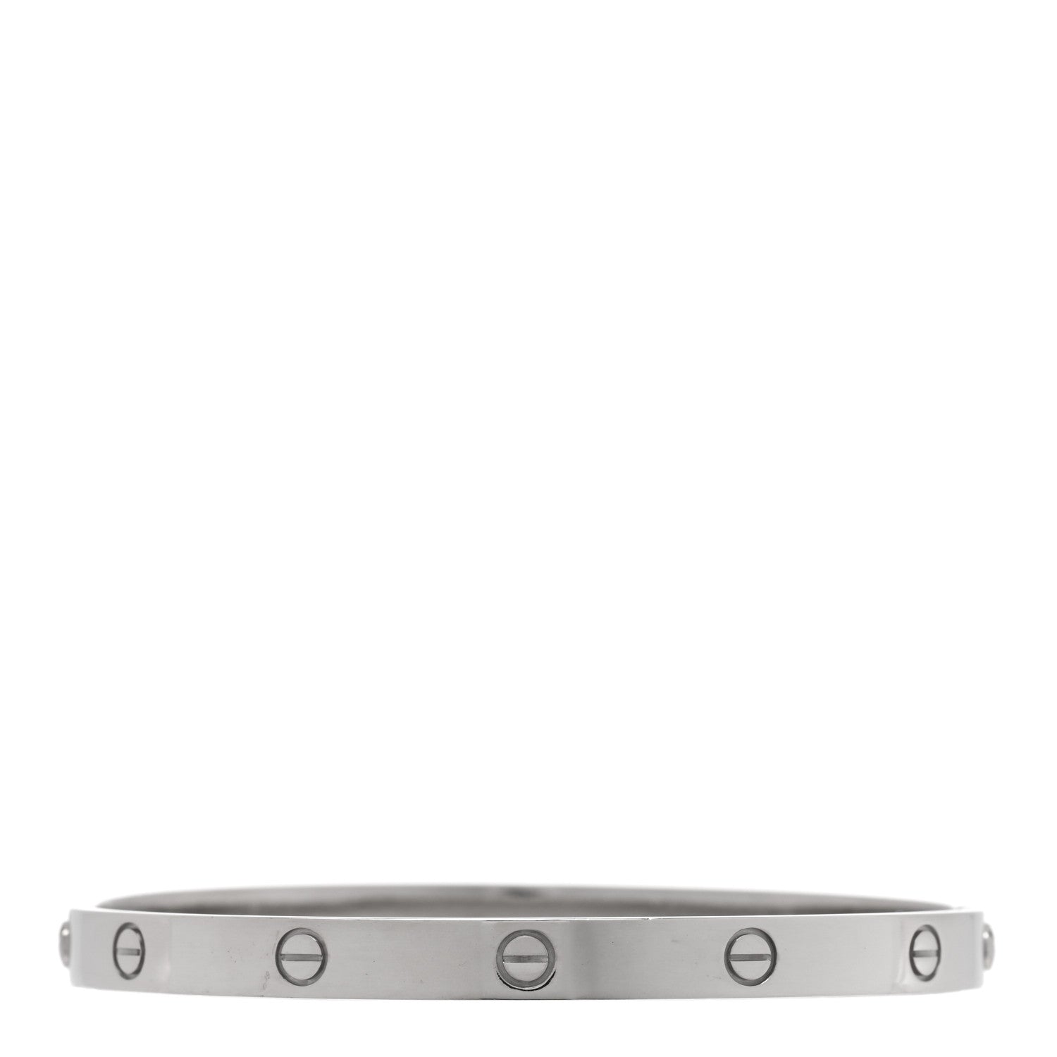 Cartier 18K White Gold LOVE Bracelet 21 1 of 6