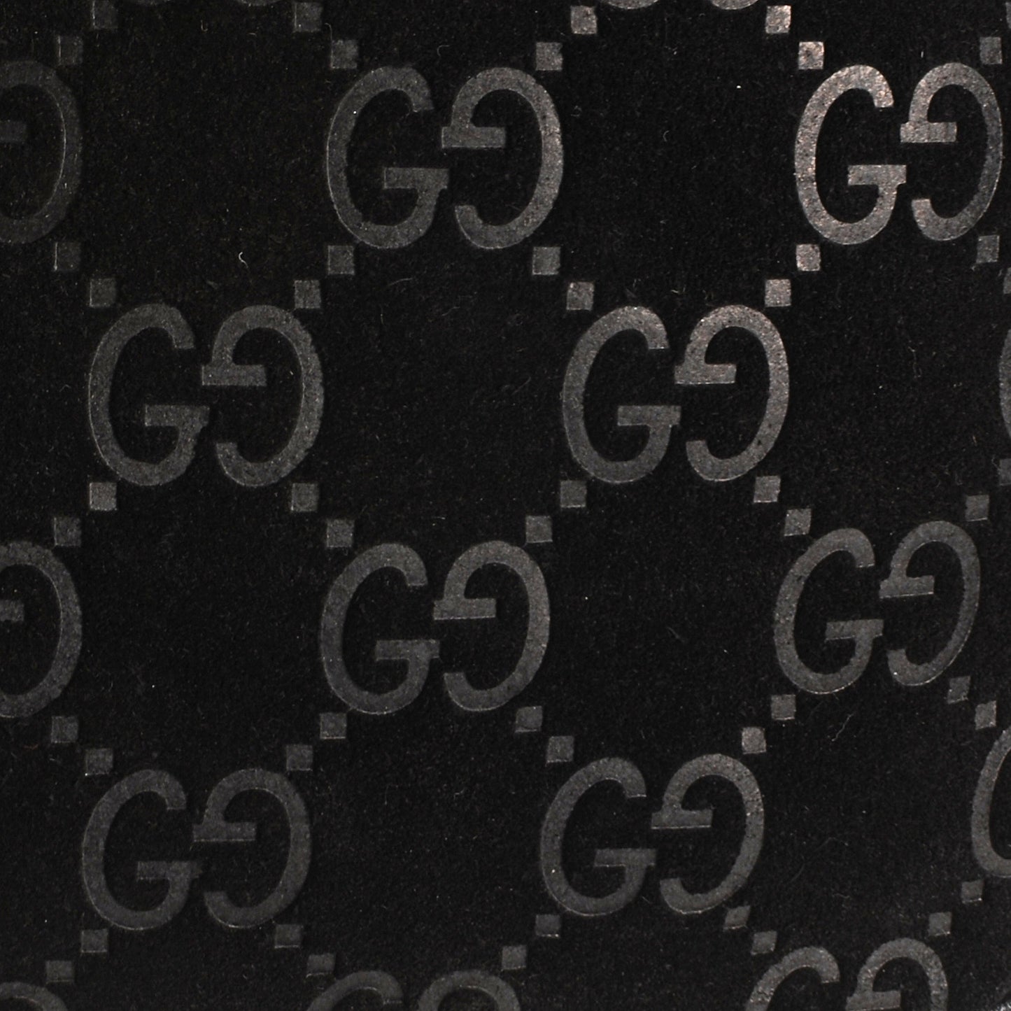 Guccissima Suede Tote Black