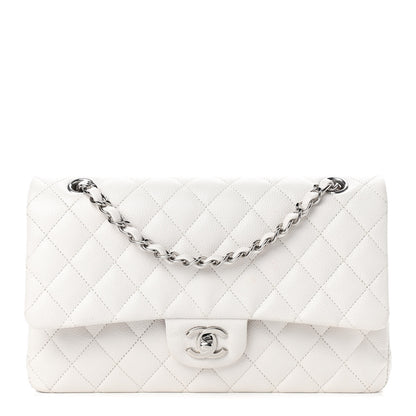 Chanel Caviar Quilted Medium Double Flap White 1 of 10