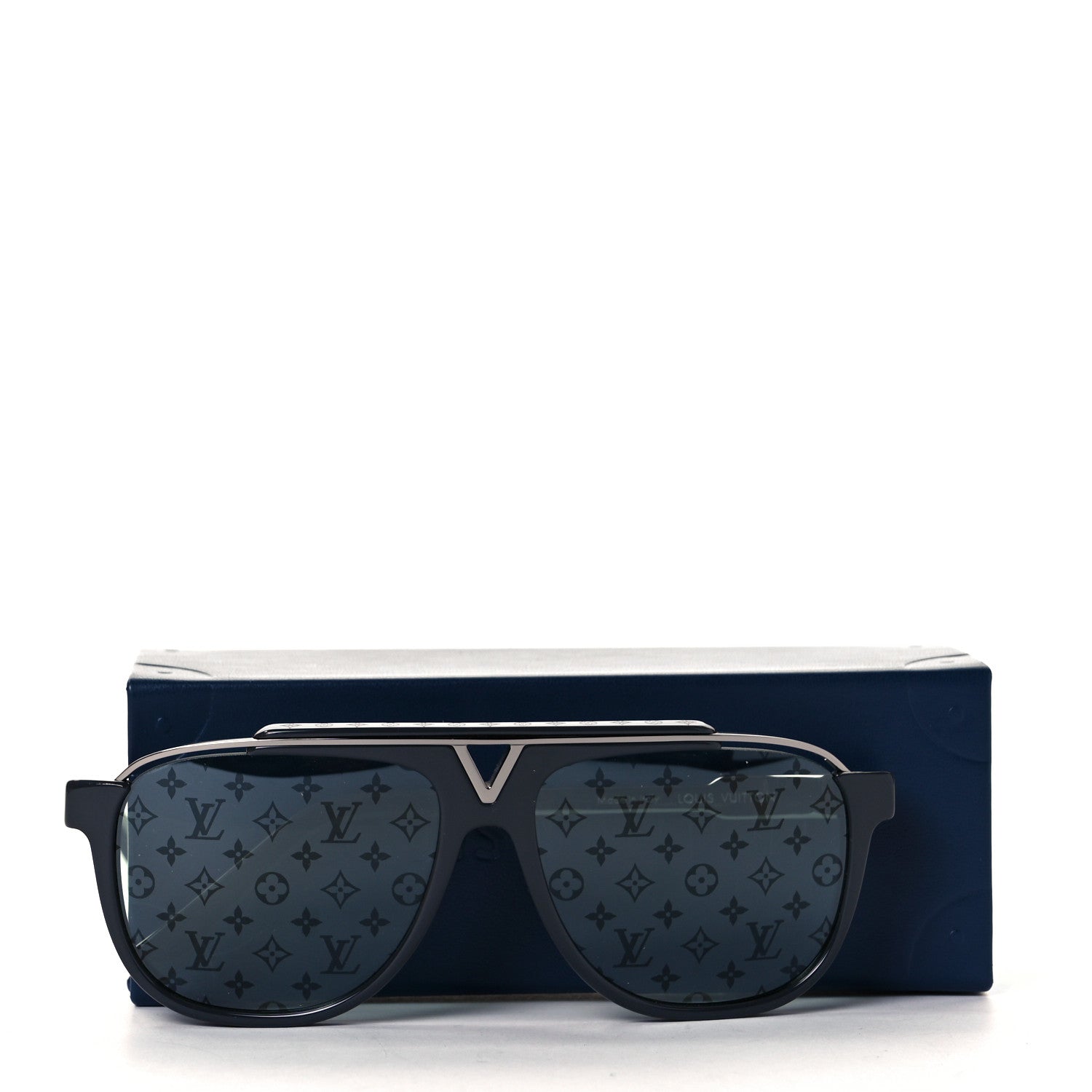 Louis Vuitton Damier Graphite Acetate Mascot Sunglasses Z1183W Green 7 of 7