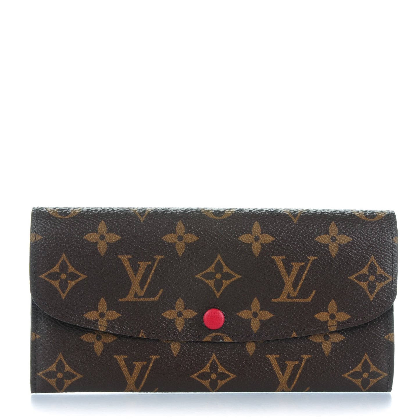 Monogram Emilie Wallet Red