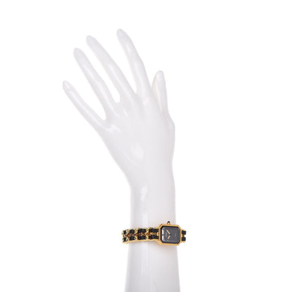 Chanel Stainless Steel Lambskin 20mm Chain Premiere Quartz Watch Gold L 2 of 6