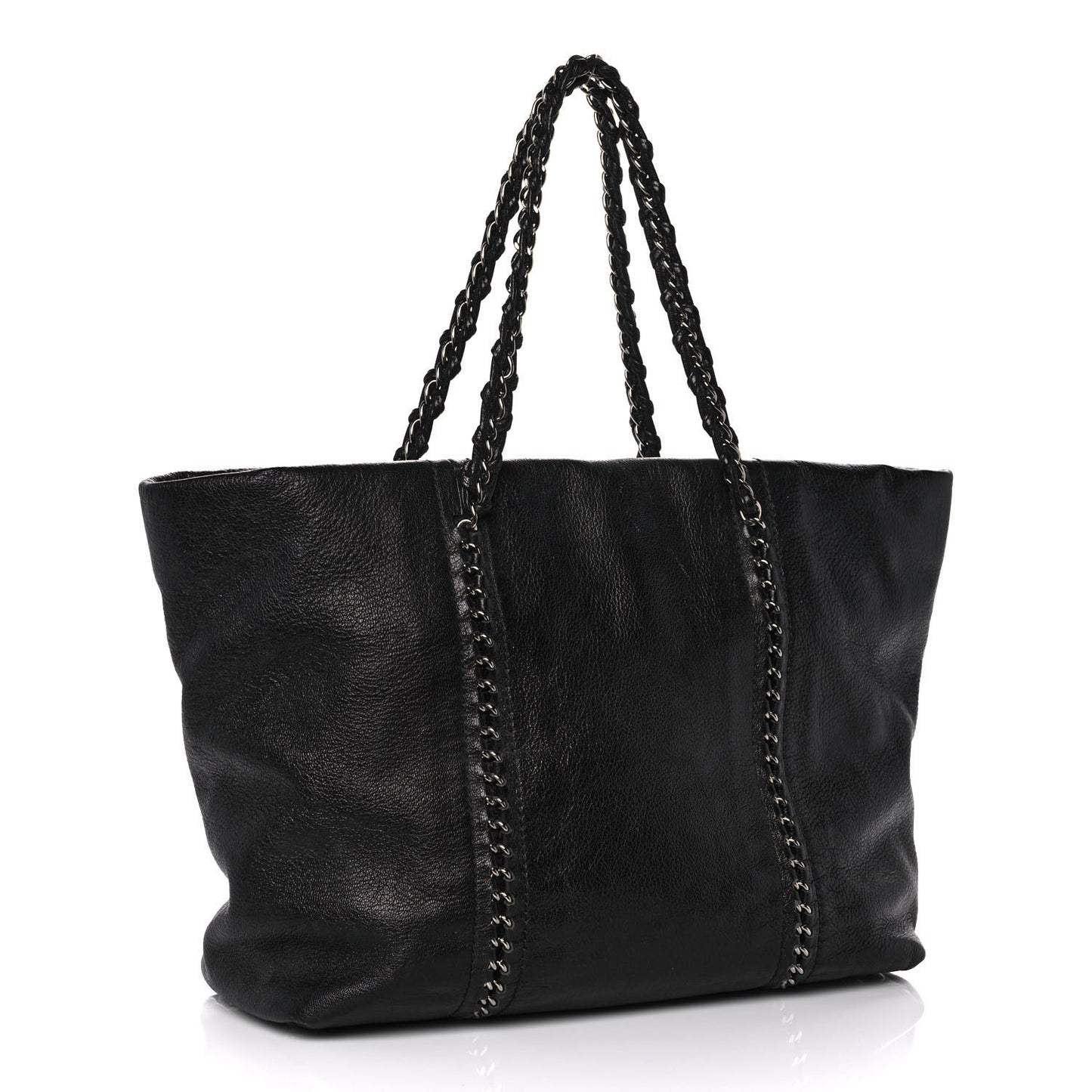 Deerskin Luxe Ligne Tote Black