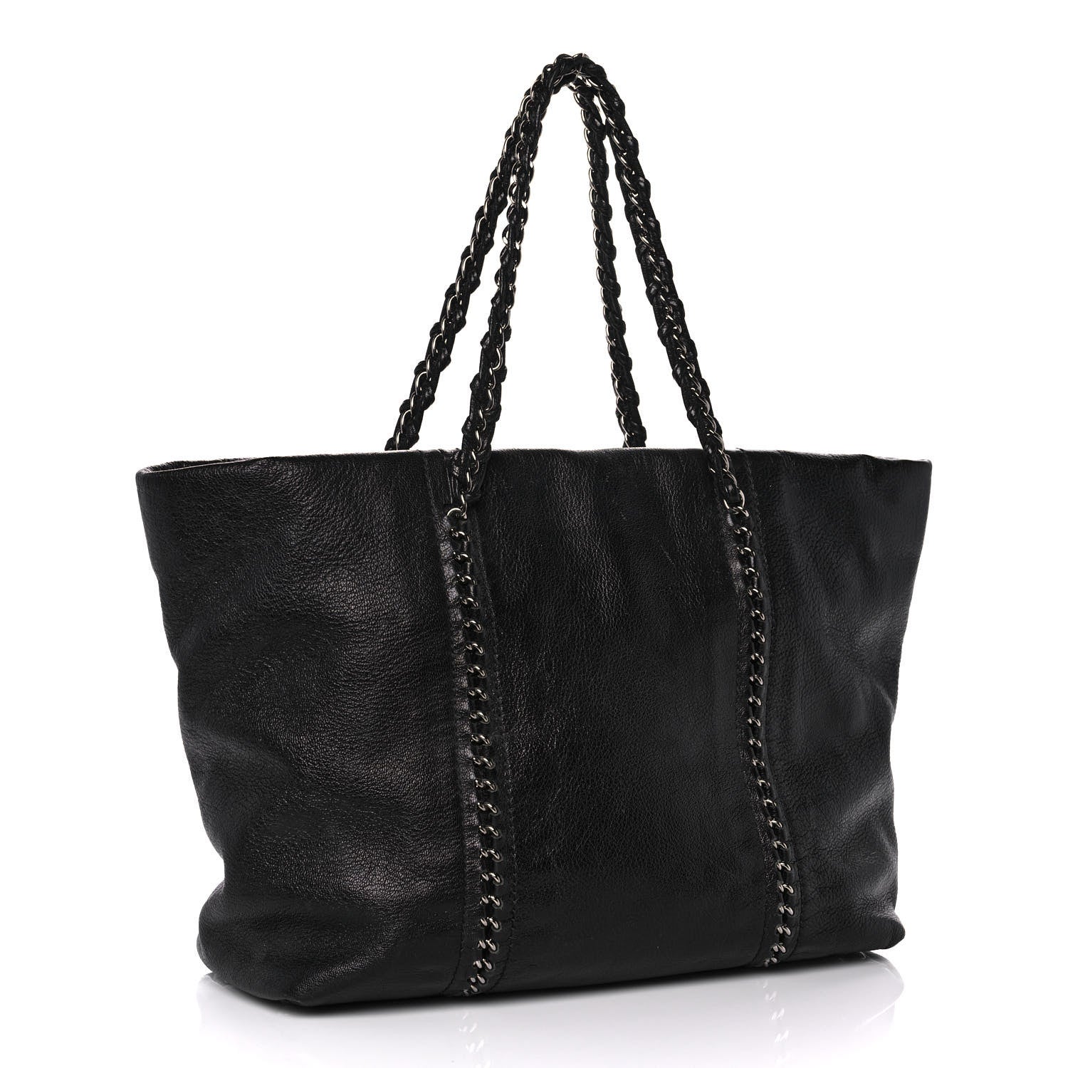 Chanel Deerskin Luxe Ligne Tote Black 3 of 12
