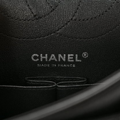 Chanel Aged Calfskin Chevron Quilted 2.55 Reissue 225 Flap So Black 6 of 16