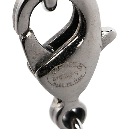 Chanel Crystal CC Pendant Necklace Ruthenium 5 of 5